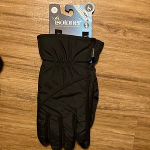 ISOTONER (sleek heat) black winter gloves